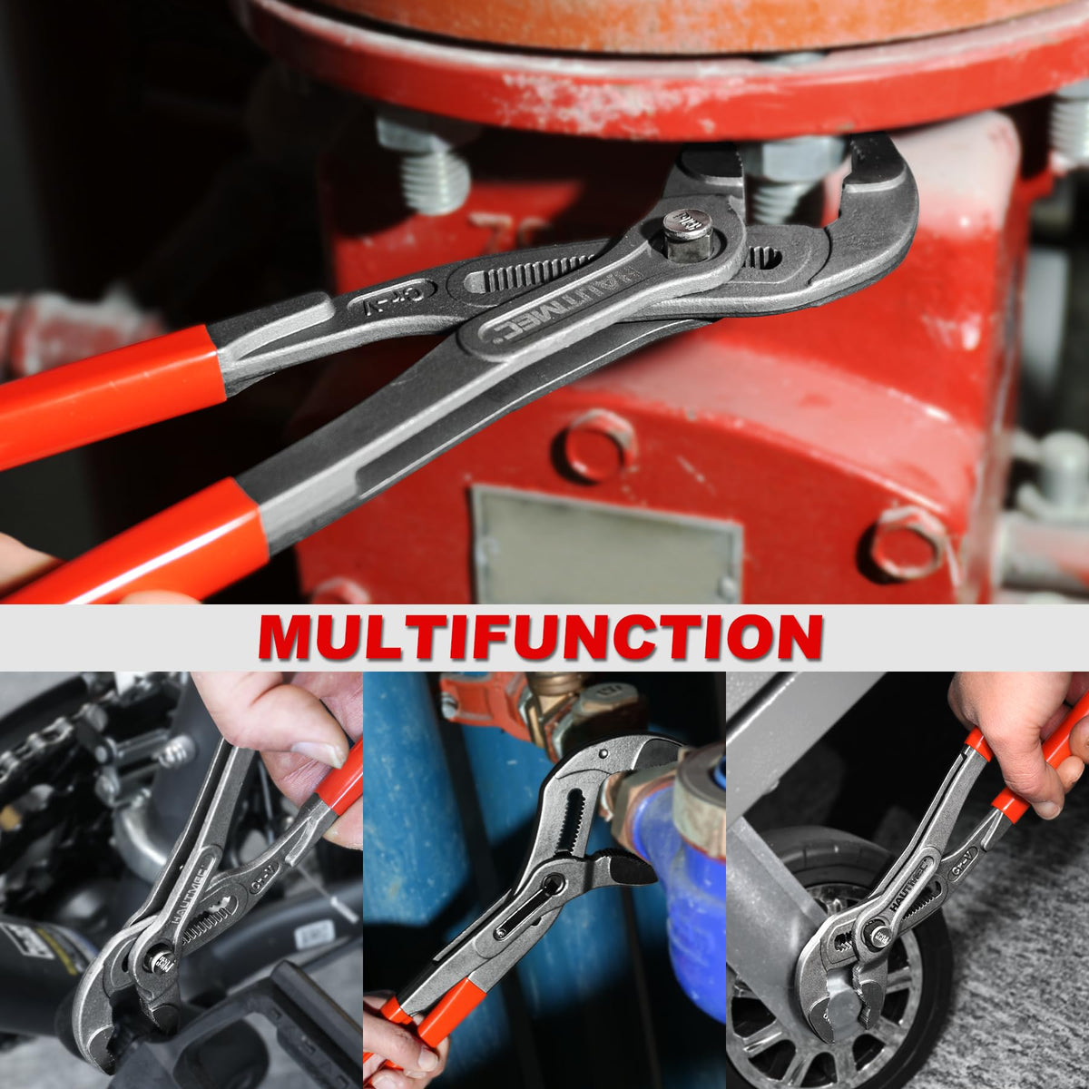 HAUTMEC water pump pliers comfort grips reduce fatigue during use