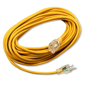 HAVANSIDY 50ft extension cord shown fully extended for ProTeam vacuums, enabling long cleaning runs.
