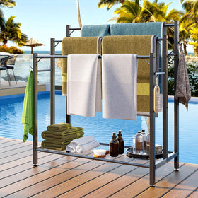 HavenlyYouth durable metal construction withstands humid bathrooms and damp spaces.