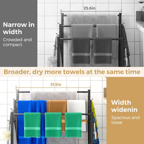HavenlyYouth rack designed for oversized towels and quick air-drying.