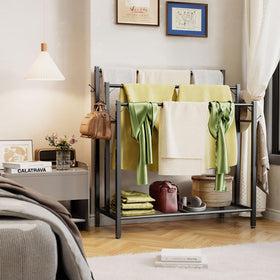 HavenlyYouth versatile rack fits bathrooms, bedrooms, or laundry spaces.