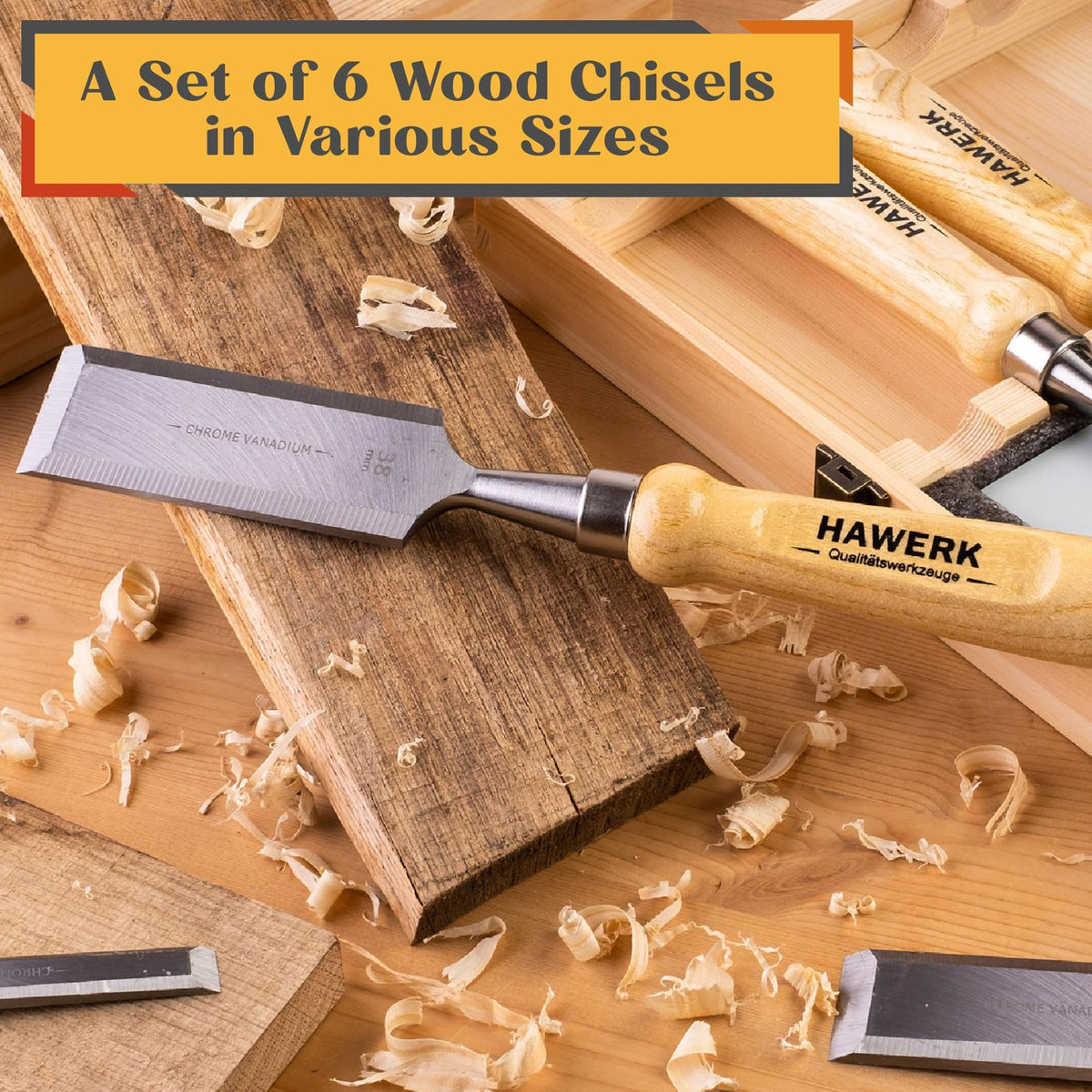 Hawerk 19mm chisel blade expands carving versatility on larger surfaces