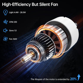Hawkrown digital temperature display shows real-time room temp.