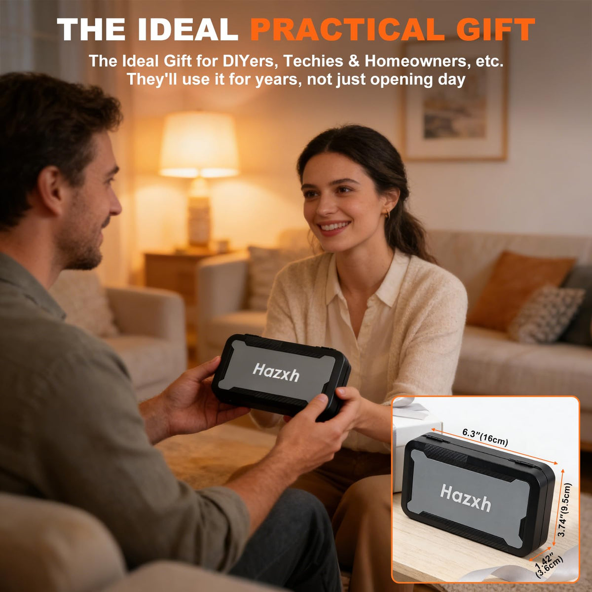 Hazxh gift-ready tool kit perfect for DIYers and new homeowners.
