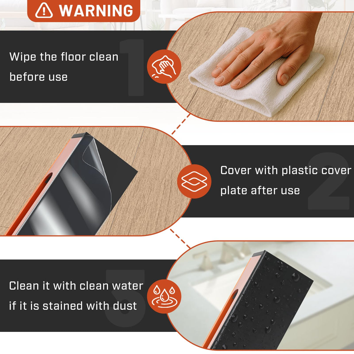 Hazztoll Floor Gap Fixer complete accessory set for quick repairs