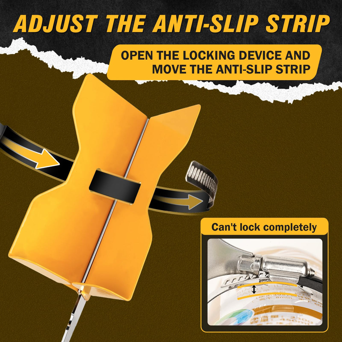 Hazztoll non-slip rubber strip protects cans from scratches