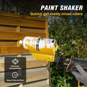 Hazztoll spray can shaker clamps securely for fast blending