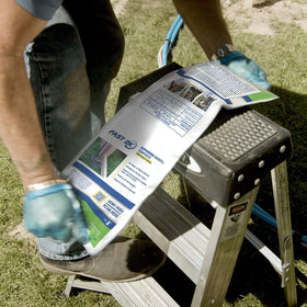 HB Fuller Fast 2K forms a hydrophobic barrier around posts.