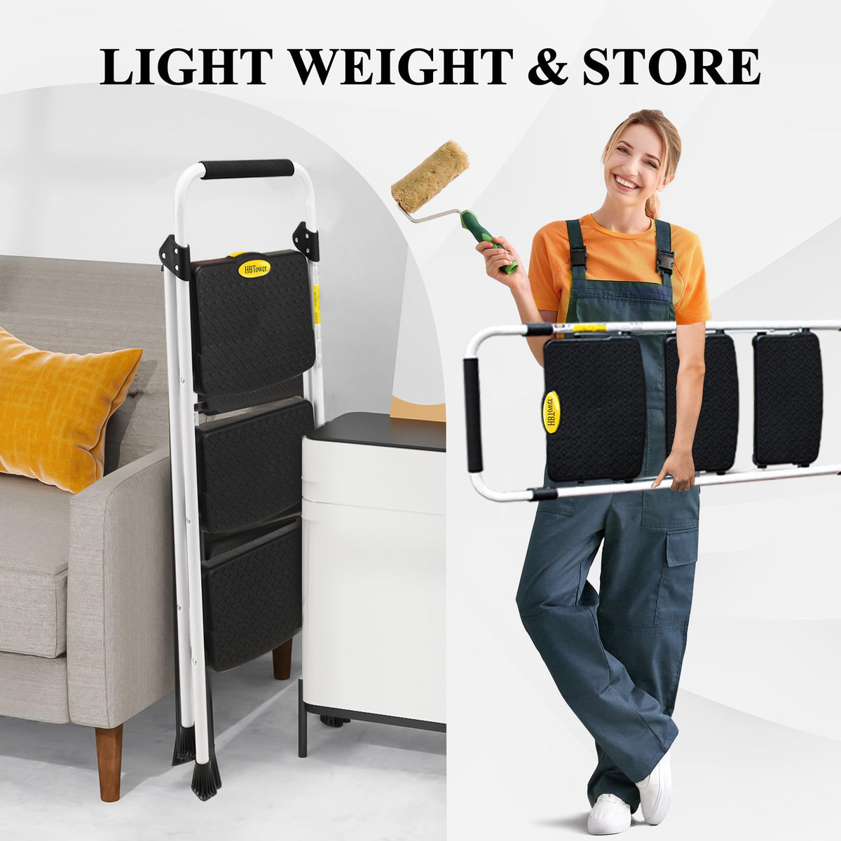 HBTower Step Ladder ready for versatile home tasks