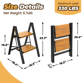 HBTower step ladder reaching high kitchen cabinets with ease.