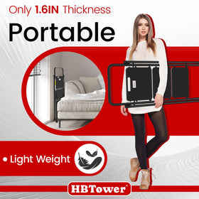 HBTower Step Ladder shows a sturdy steel frame for reliable support.