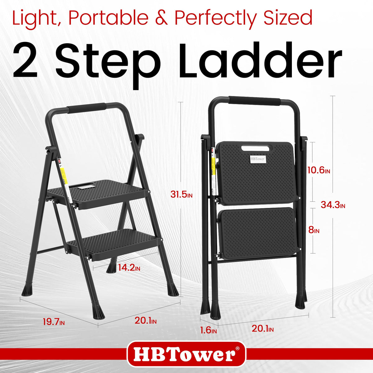 HBTower sturdy steel frame for reliable indoor and outdoor use