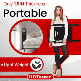 HBTower wide pedals provide heel-to-toe support during tasks