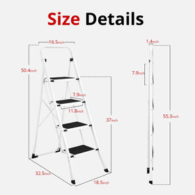 HBTower white finish blends into home décor while lifting overhead.