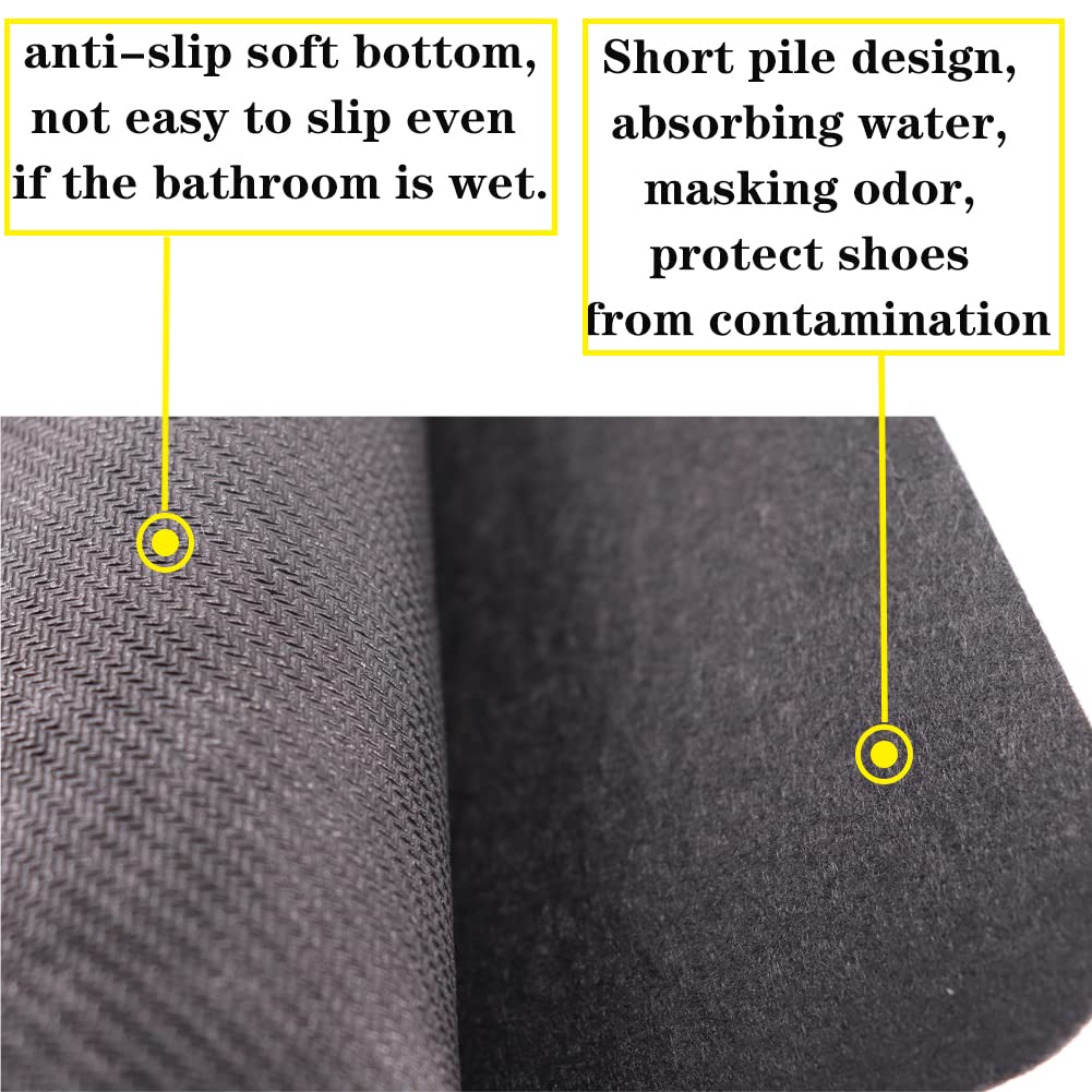 HBGOTL urinal mats non-slip bottom provides secure footing on wet floors