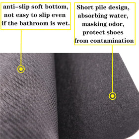 HBGOTL urinal mats non-slip bottom provides secure footing on wet floors