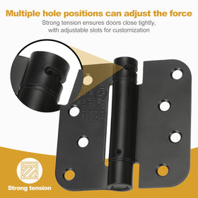 HBL' 2-pack adjustable tension hinges let you customize closing force for different door weights.