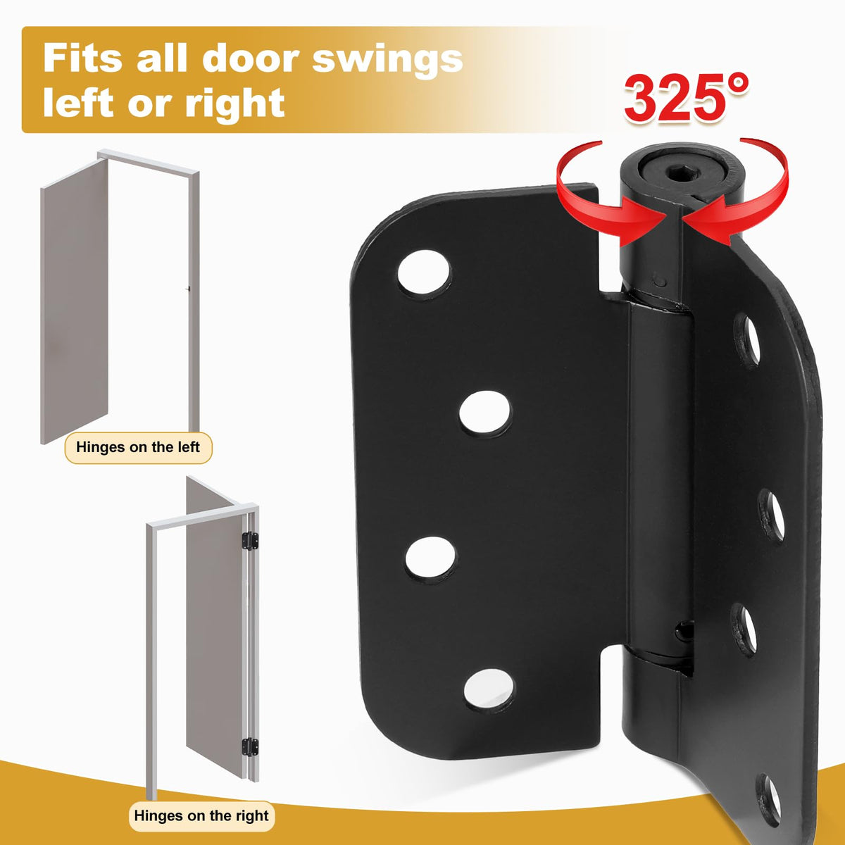 HBL' 2-pack includes wood self-tapping screws and metal nuts for versatile installation.