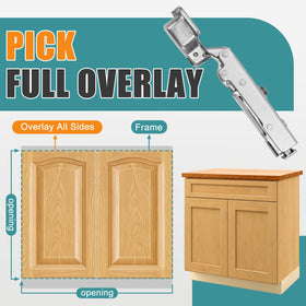 HBL' 35mm cup European hinge for frameless cabinetry