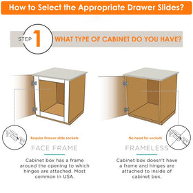 HBL ball bearing drawer slides enabling smooth operation.
