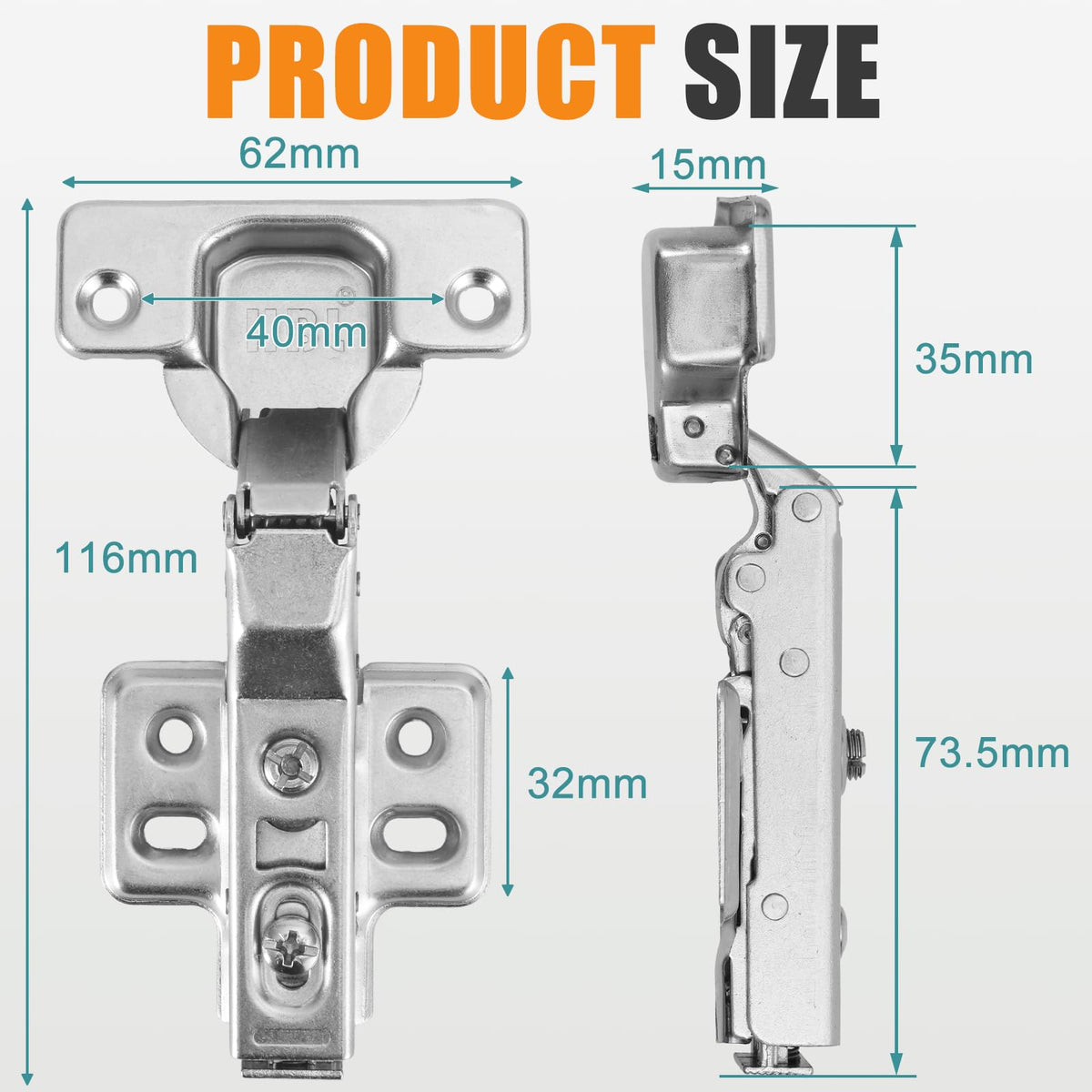 HBL' clip-on mounting plate enables fast, tool-free installation