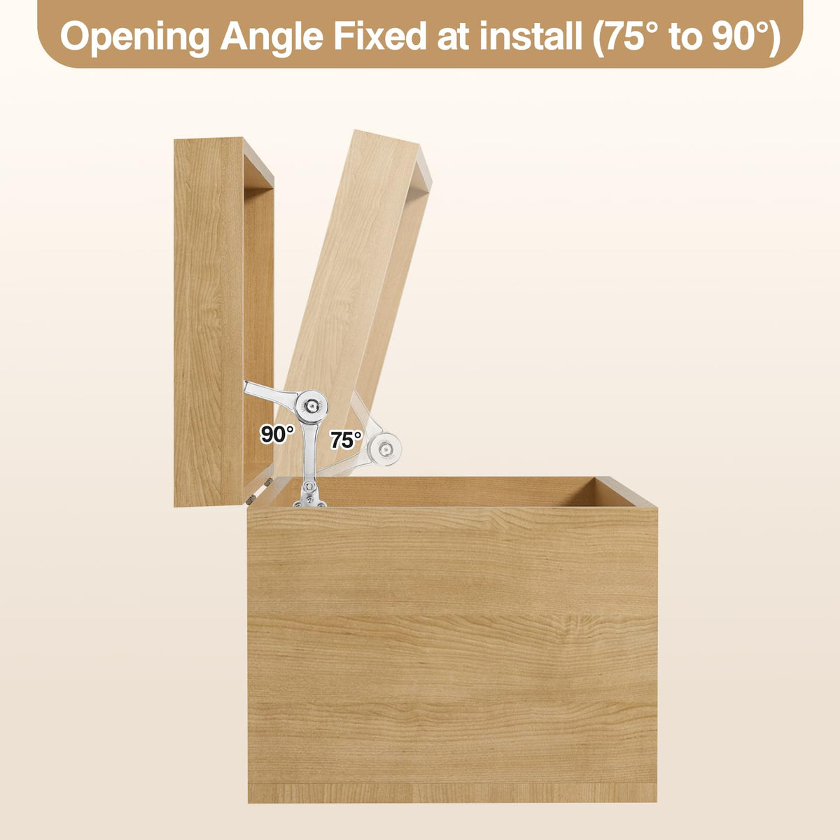 HBL' heavy-duty zinc alloy build provides durable lid support.