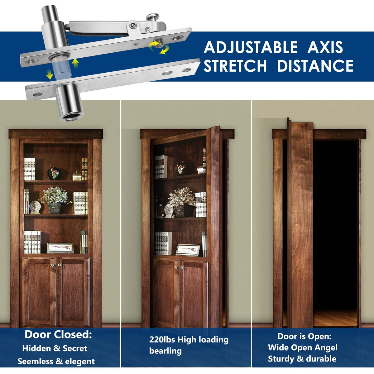 HBL' installation guide with diagrams simplifies precise hinge placement.
