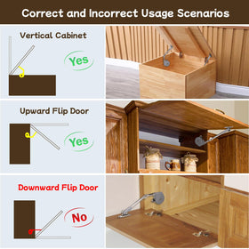 HBL' soft close hinges for lift-up doors enable smooth, tension-controlled operation