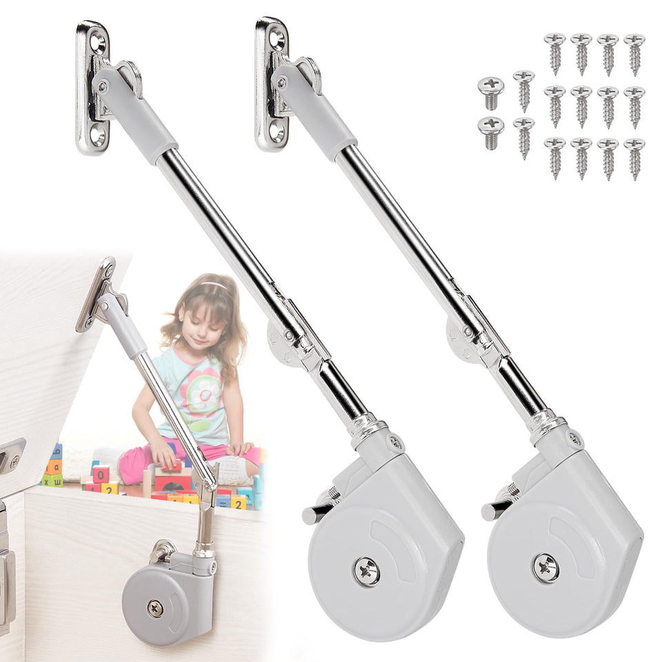 HBL' soft close hinges on toy boxes provide smooth, quiet closure