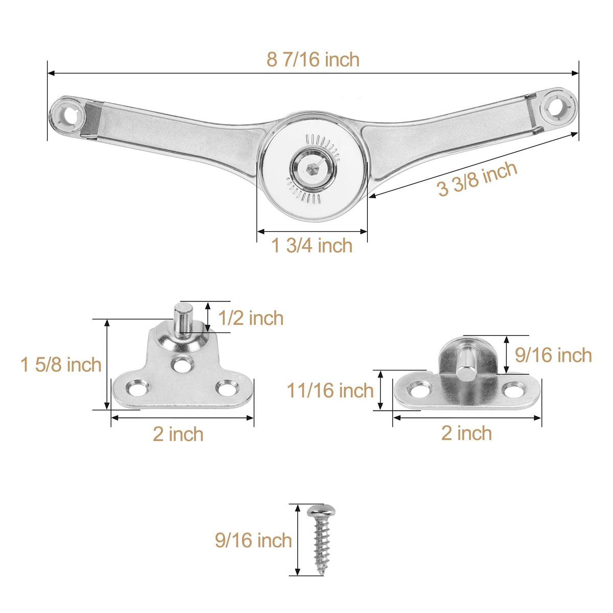 HBL' two-pack packaging preview ready-to-install hinges for upgrade.