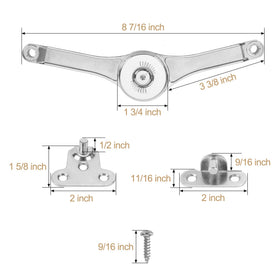 HBL' two-pack packaging preview ready-to-install hinges for upgrade.