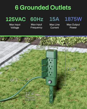 HBN ideal for holiday lights, fountains, and decorative accents in any outdoor space.