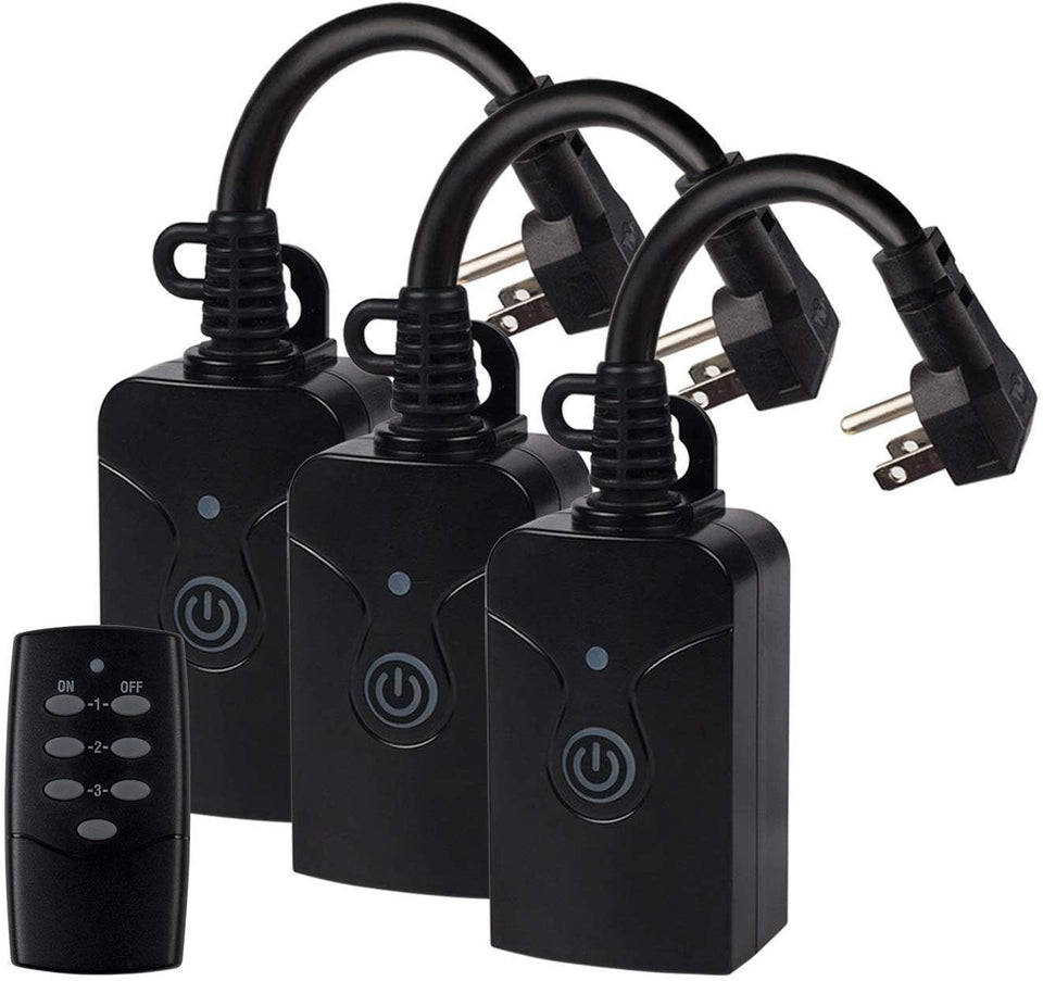 HBN outdoor-indoor wireless remote outlet kit ready-to-use setup for quick power control
