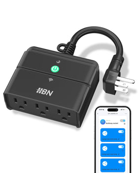 HBN outdoor smart plug with three independent outlets for flexible power control