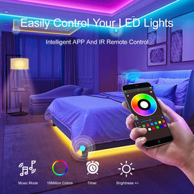 HBOWMDJIA LED lights easy installation sticks on clean surfaces