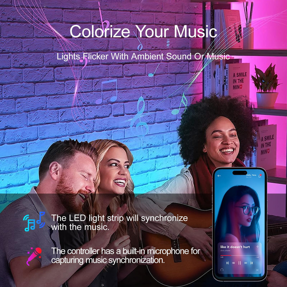 HBOWMDJIA LED lights remote control for quick, effortless lighting adjustments