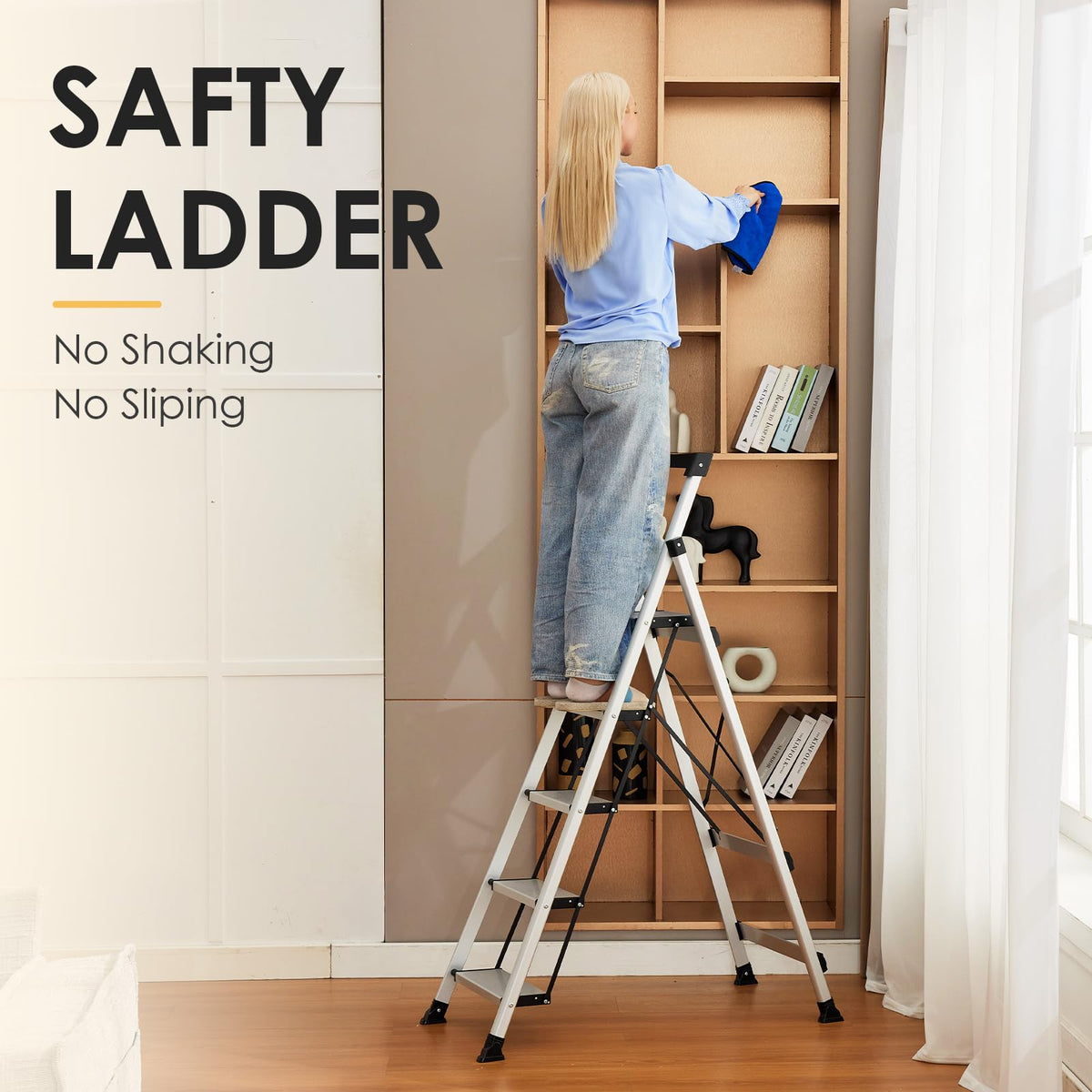 HBTower anti-slip steps enhance safety during elevated tasks