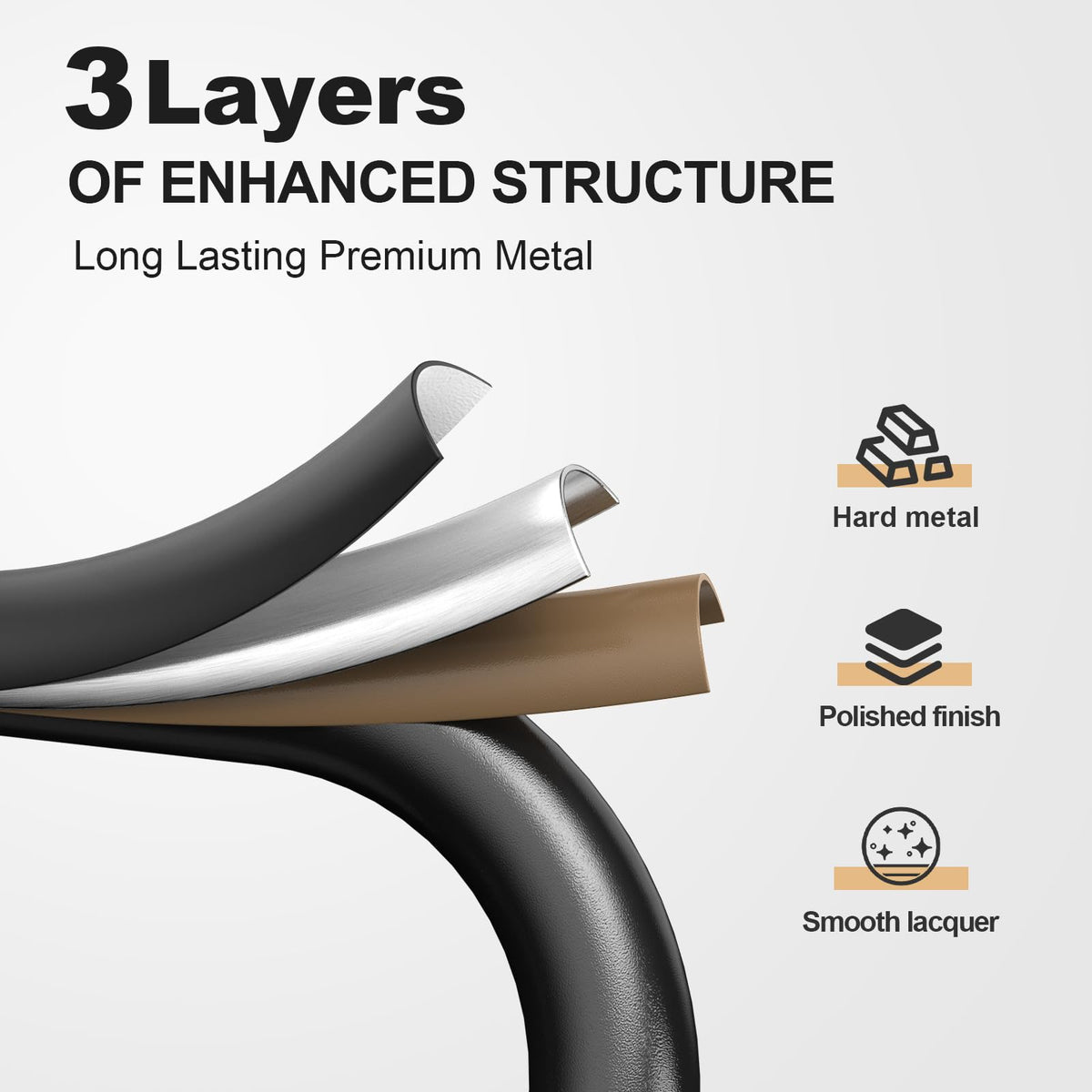 HBTower ergonomic steel frame provides sturdy support during tasks.