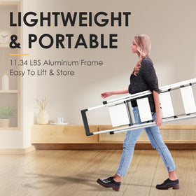 HBTower lightweight ladder weighs 15.9 lbs for easy transport