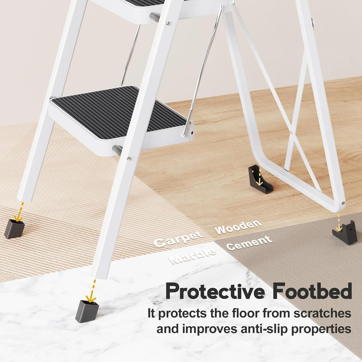 HBTower lightweight aluminum design makes moving around the home effortless.