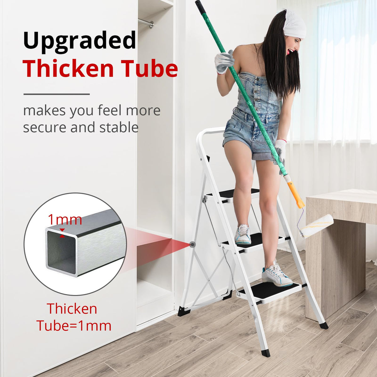 HBTower lightweight multiuse ladder easy to move.