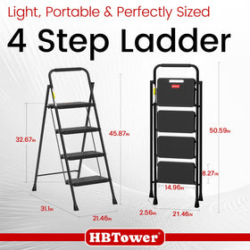 HBTower versatile ladder suitable for home and professional tasks.
