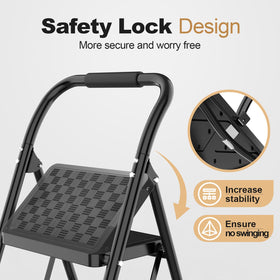 HBTower sponge handle makes carrying the ladder easy between rooms.