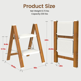 HBTower step ladder doubles as a plant stand in compact setup