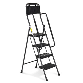 HBTower step ladder with handrails providing secure grip for safe ceiling access