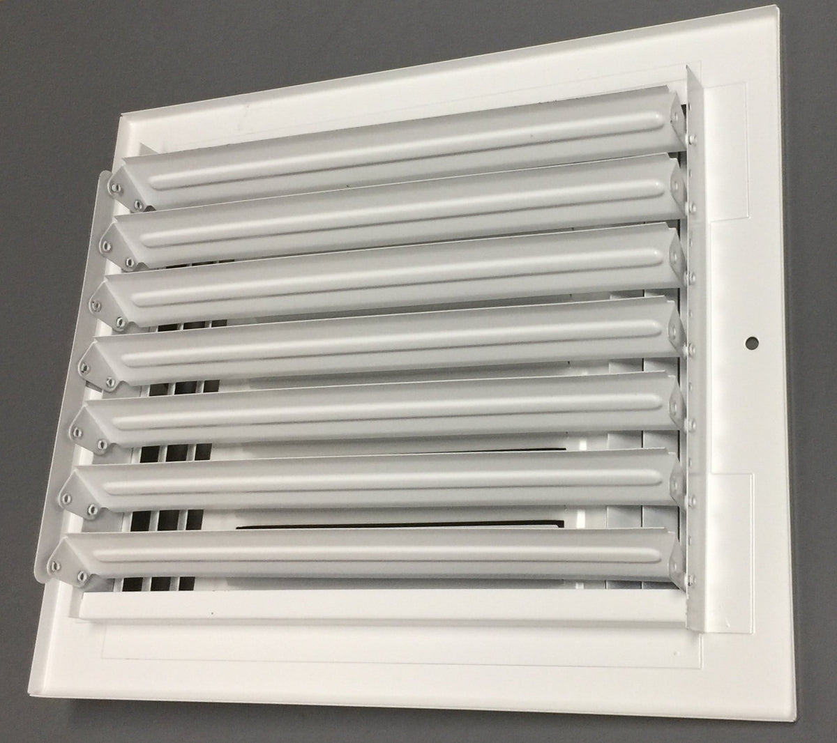 HBW three-way airflow damper register offers adjustable air distribution for ceilings or sidewalls