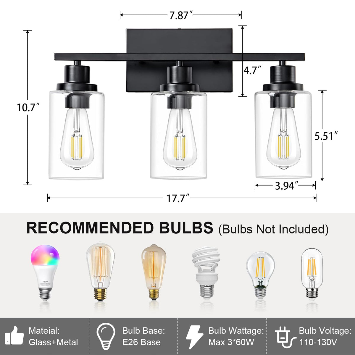 HCCZ wall sconces for living room provide stylish ambient illumination.