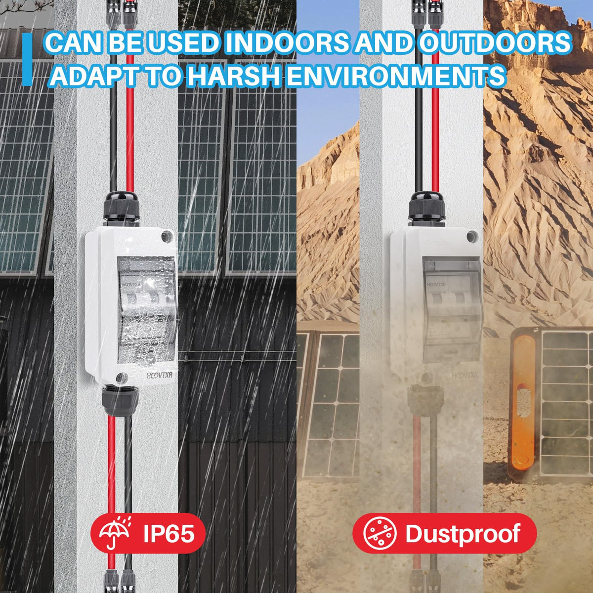 HCOVTXR outdoor-ready disconnect switch supports solar arrays and inverters outdoors.