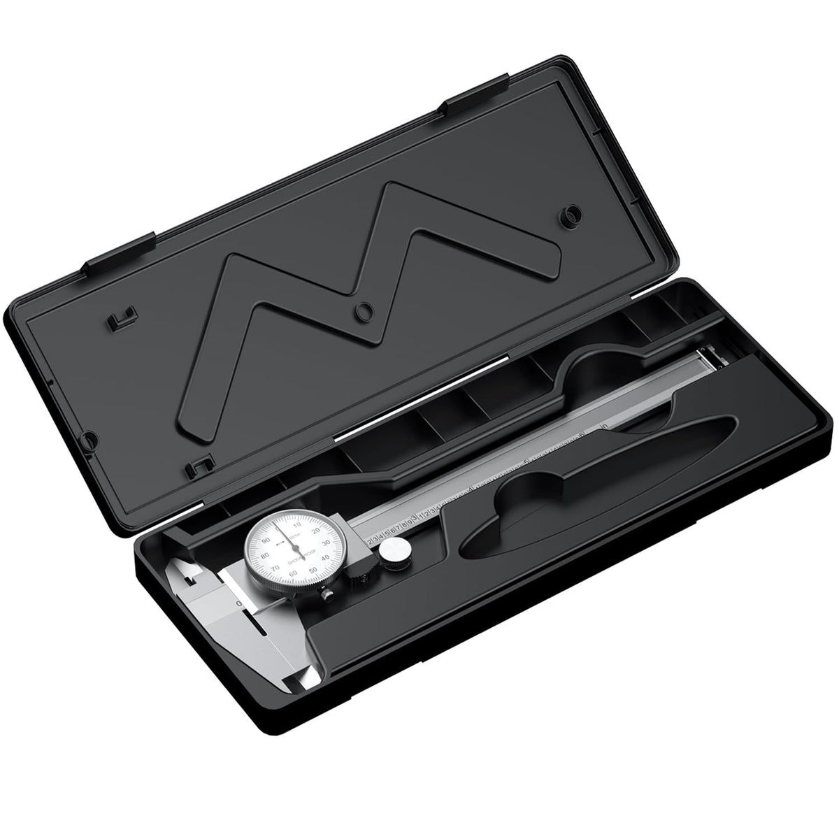 HDLNKAK dial caliper anti-rebound and dual pinion ensure stable readings.