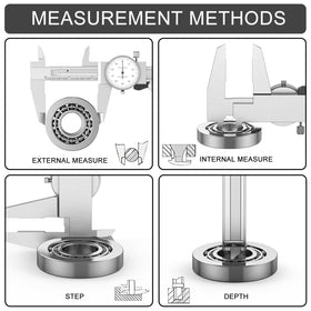 HDLNKAK dial caliper close-up shows high-contrast scale for quick reads.